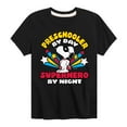 thumbnail image 1 of Peanuts - Preschooler By Day - Toddler And Youth Short Sleeve Graphic T-Shirt, 1 of 6