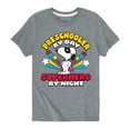 thumbnail image 1 of Peanuts - Preschooler By Day - Toddler And Youth Short Sleeve Graphic T-Shirt, 1 of 6
