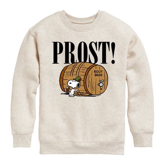 Peanuts - Prost Snoopy Root Beer - Toddler & Youth Crewneck Fleece Sweatshirt