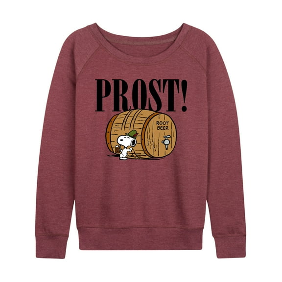 Peanuts - Prost Snoopy Root Beer - Women's Lightweight French Terry Long Sleeve Shirt