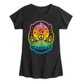 thumbnail image 1 of Peanuts - Psychedelic Color Burst Woodstock - Peace - Toddler & Youth Girls Short Sleeve Graphic T-Shirt, 1 of 6