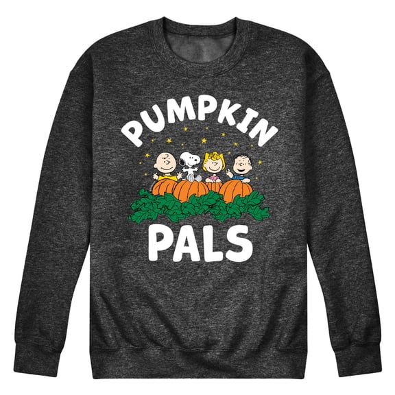 Peanuts - Pumpkin Pals - Men's Crew Neck Fleece Pullover