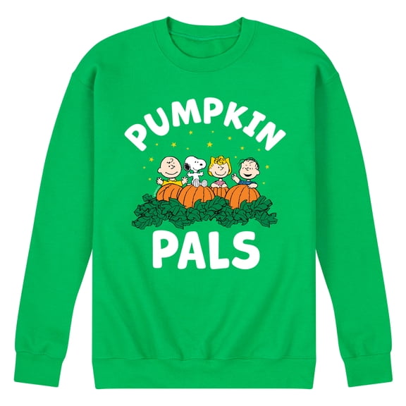 Peanuts - Pumpkin Pals - Men's Crew Neck Fleece Pullover