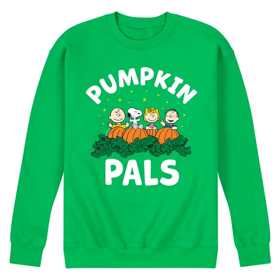 Peanuts - Pumpkin Pals - Men's Crew Neck Fleece Pullover