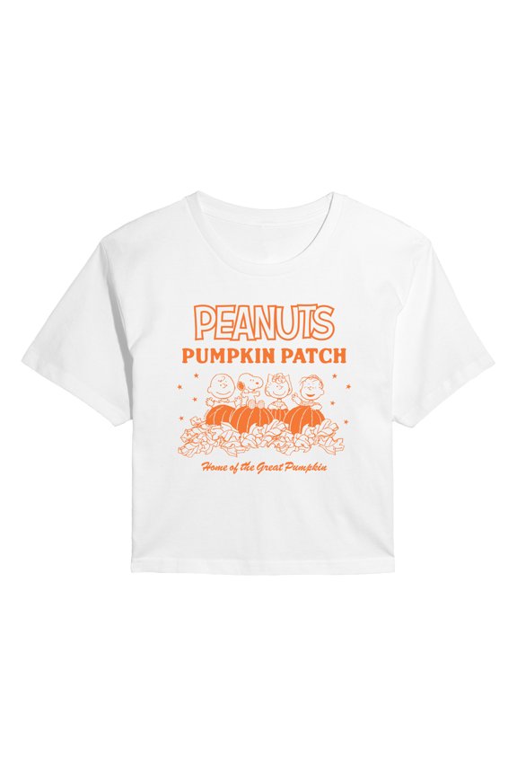 - Pumpkin Patch - Juniors Cropped Graphic T-Shirt