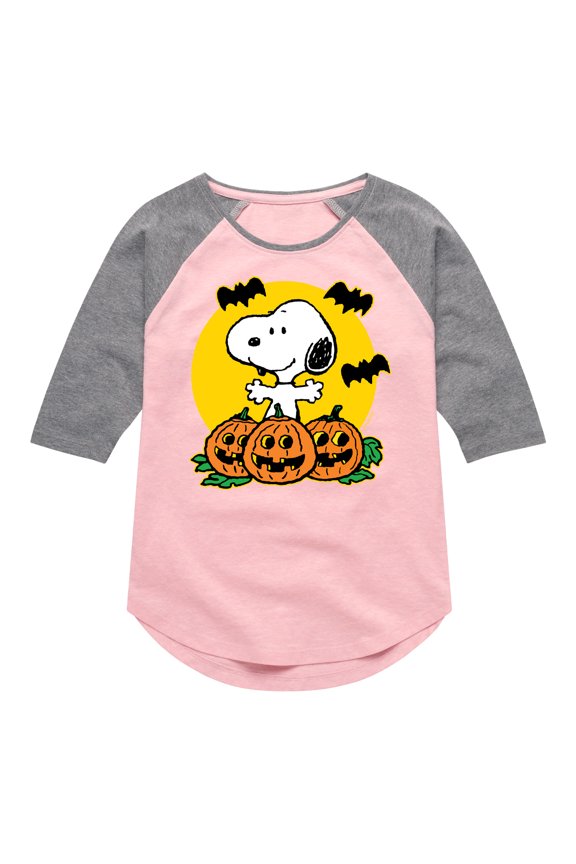 - Pumpkin Patch - Toddler And Youth Girls Raglan Graphic T-Shirt