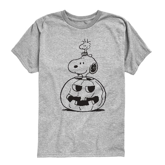 Peanuts - Pumpkin Sketch - Youth Boys Short Sleeve Graphic T-Shirt