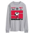 thumbnail image 1 of Peanuts - Racer Snoopy - Men's Long Sleeve Graphic T-Shirt, 1 of 5