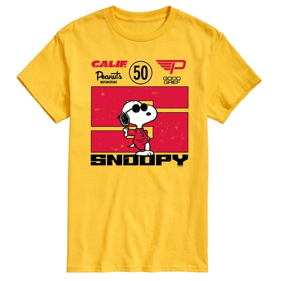 Peanuts - Racer Snoopy - Men's Short Sleeve Graphic T-Shirt