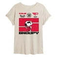 thumbnail image 1 of Peanuts - Racer Snoopy - Women's Oversized Graphic T-Shirt, 1 of 5