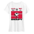 thumbnail image 1 of Peanuts - Racer Snoopy - Women's Short Sleeve Graphic T-Shirt, 1 of 5