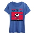 thumbnail image 1 of Peanuts - Racer Snoopy - Women's Short Sleeve Graphic T-Shirt, 1 of 5
