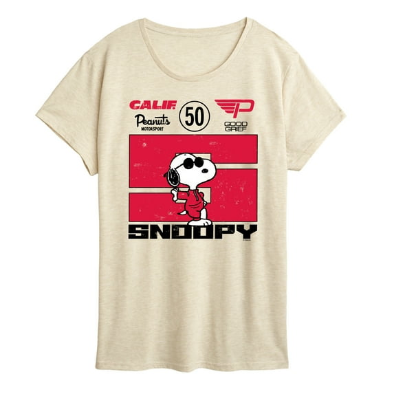Peanuts - Racer Snoopy - Women's Short Sleeve Graphic T-Shirt
