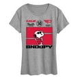 thumbnail image 1 of Peanuts - Racer Snoopy - Women's Short Sleeve Graphic T-Shirt, 1 of 5