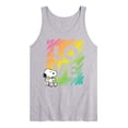 thumbnail image 1 of Peanuts - Rainbow Love Scribble - Men's Jersey Tank Top, 1 of 5
