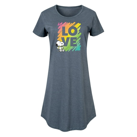 Peanuts - Rainbow Love Scribble - Women's Any Way Dress