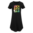thumbnail image 1 of Peanuts - Rainbow Love Scribble - Women's Any Way Dress, 1 of 7