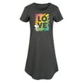 thumbnail image 1 of Peanuts - Rainbow Love Scribble - Women's Any Way Dress, 1 of 6