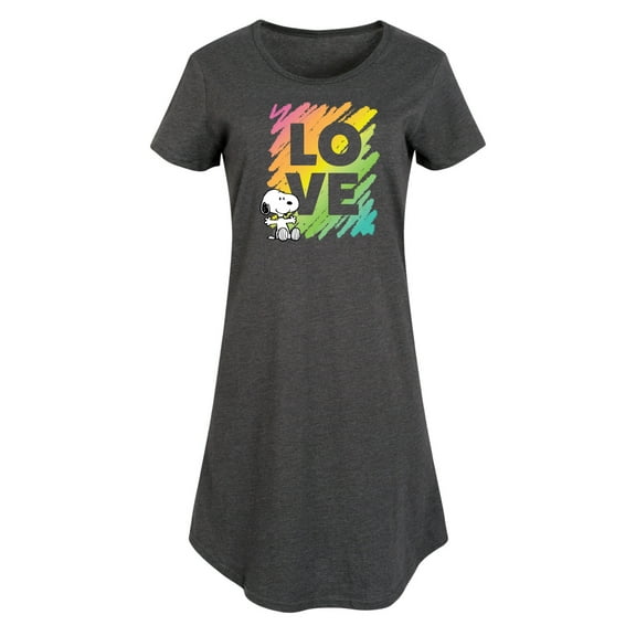 Peanuts - Rainbow Love Scribble - Women's Any Way Dress
