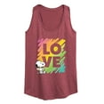 thumbnail image 1 of Peanuts - Rainbow Love Scribble - Women's Racerback Tank Top, 1 of 6