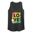 thumbnail image 1 of Peanuts - Rainbow Love Scribble - Women's Racerback Tank Top, 1 of 6
