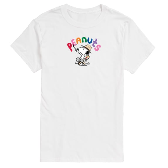 Peanuts - Rainbow Painting - Men's Short Sleeve Graphic T-Shirt