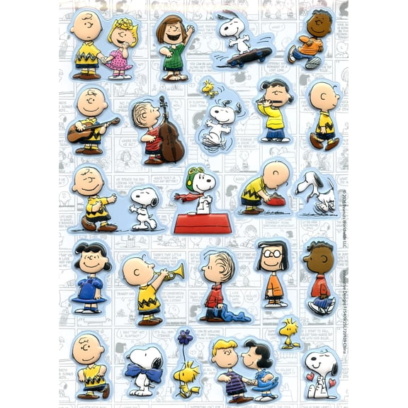 Peanuts Raised Sticker Sheet