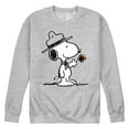 thumbnail image 1 of Peanuts - Ranger Snoopy And Butterfly - Men's Crew Neck Fleece Pullover, 1 of 5