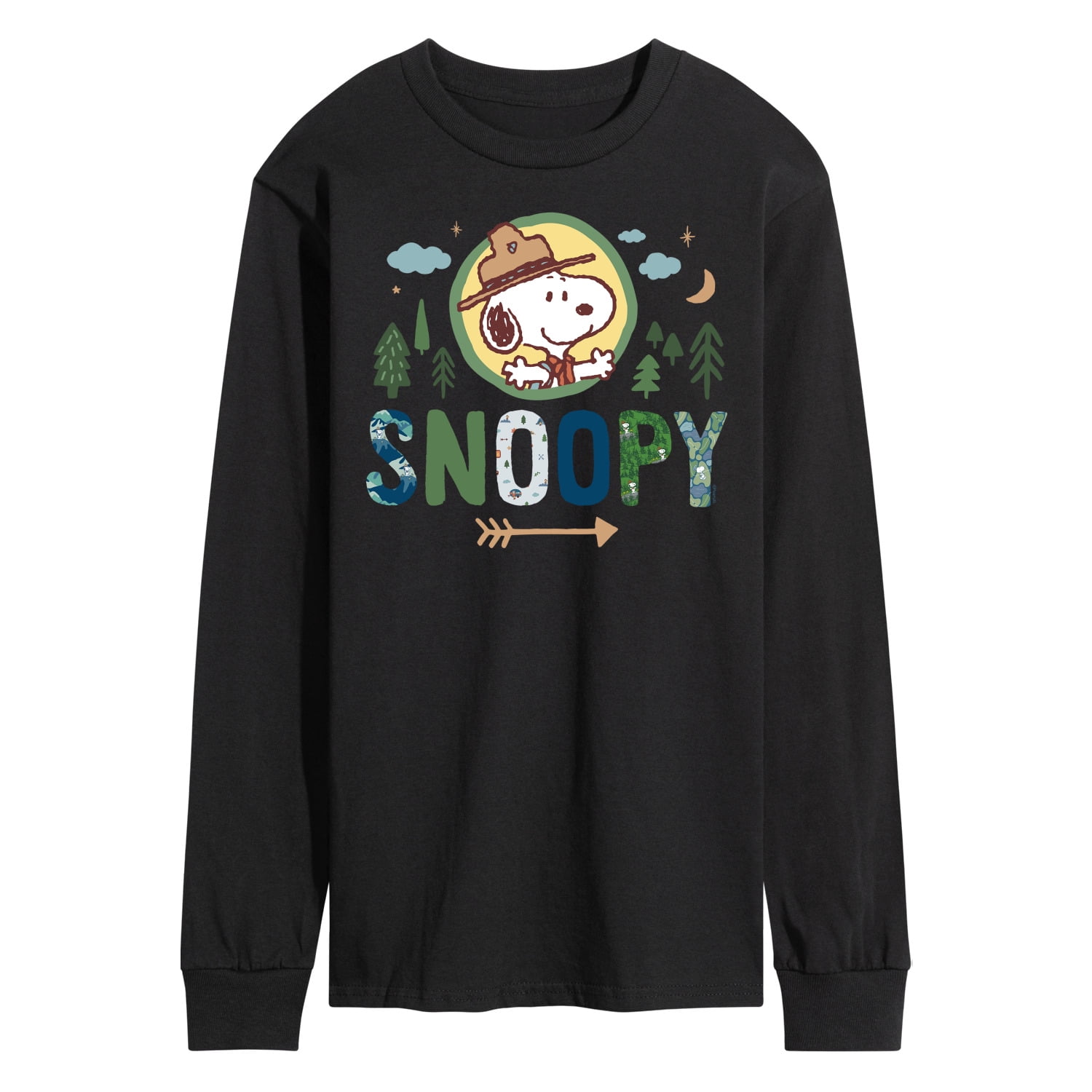 Peanuts - Ranger Snoopy - Men's Long Sleeve T-Shirt - Walmart.com