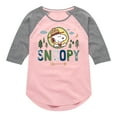 thumbnail image 1 of Peanuts - Ranger Snoopy  - Toddler And Youth Girls Raglan Graphic T-Shirt, 1 of 5