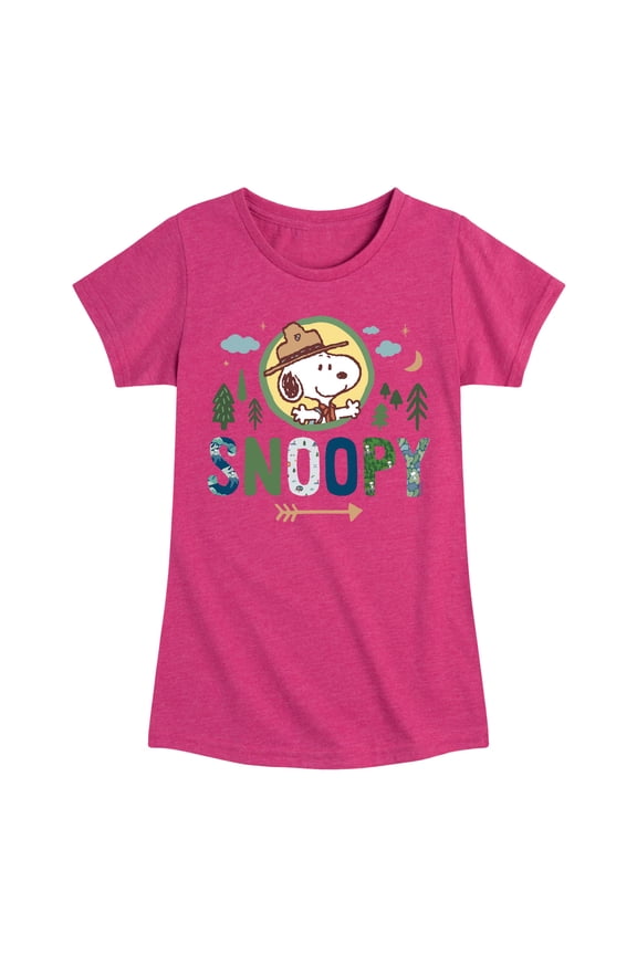 - Ranger Snoopy - Toddler And Youth Girls Short Sleeve Graphic T-Shirt