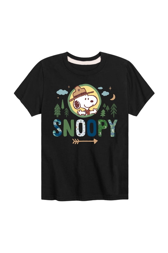 - Ranger Snoopy - Toddler And Youth Short Sleeve Graphic T-Shirt