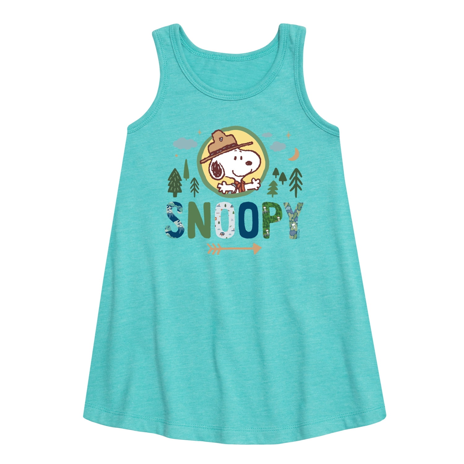 Peanuts - Ranger Snoopy - Toddler and Youth Girls A-line Dress ...