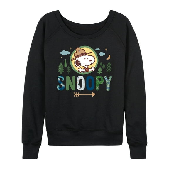 Peanuts - Ranger Snoopy - Women's Lightweight French Terry Long Sleeve Shirt