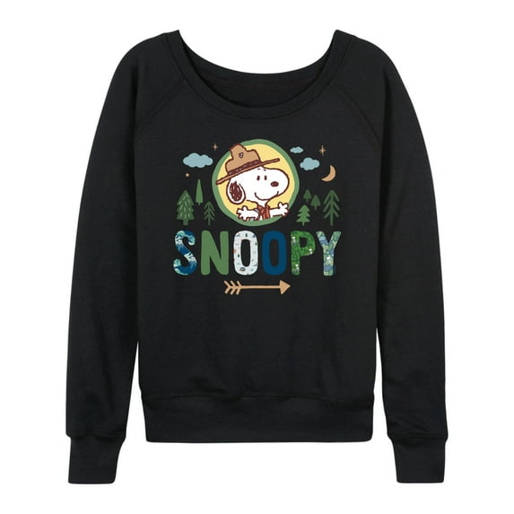 Peanuts - Ranger Snoopy - Women's Lightweight French Terry Long Sleeve Shirt