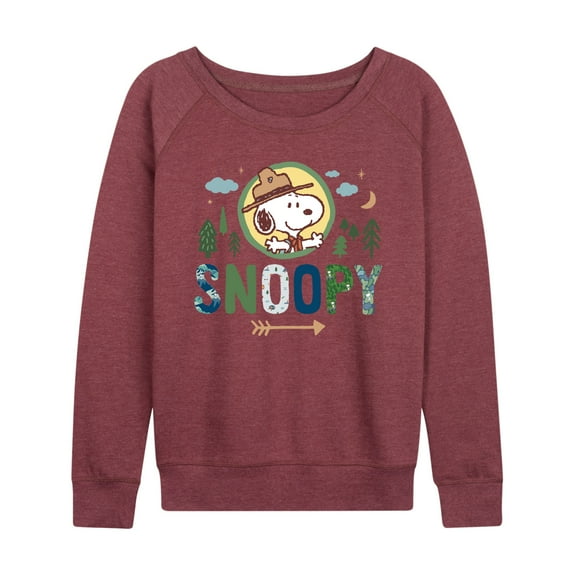 Peanuts - Ranger Snoopy - Women's Lightweight French Terry Long Sleeve Shirt