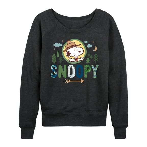 Peanuts - Ranger Snoopy - Women's Lightweight French Terry Long Sleeve Shirt