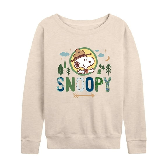 Peanuts - Ranger Snoopy - Women's Lightweight French Terry Long Sleeve Shirt