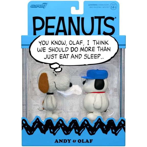 Peanuts ReAction Olaf & Andy Action Figure 2-Pack