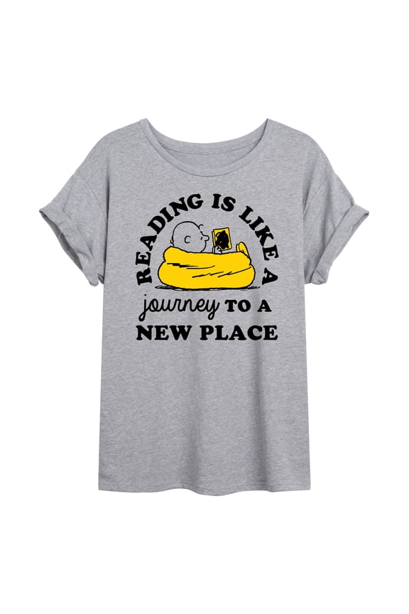 - Reading Is Like A Journey To A New Place - Women's Oversized T-Shirt
