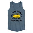 thumbnail image 1 of Peanuts - Reading Is Like A Journey To A New Place - Women's Racerback Tank Top, 1 of 6