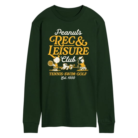 Peanuts - Rec And Leisure Club - Men's Long Sleeve Graphic T-Shirt
