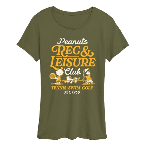 Peanuts - Rec And Leisure Club - Women's Short Sleeve Graphic T-Shirt