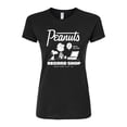 thumbnail image 1 of Peanuts - Record Shop - Juniors Fitted Graphic T-Shirt, 1 of 6