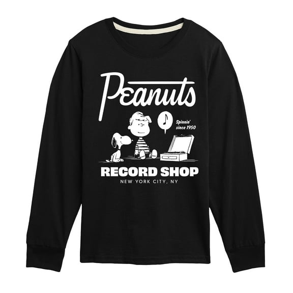 Peanuts - Record Shop - Toddler & Youth Long Sleeve Graphic T-Shirt