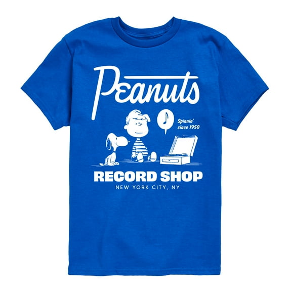 Peanuts - Record Shop - Toddler & Youth Short Sleeve Graphic T-Shirt