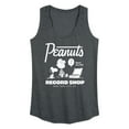 thumbnail image 1 of Peanuts - Record Shop - Women's Racerback Tank Top, 1 of 6
