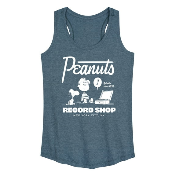 Peanuts - Record Shop - Women's Racerback Tank Top