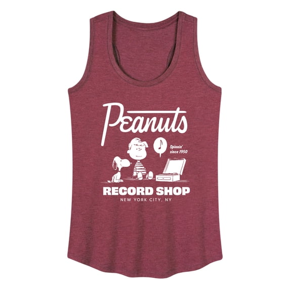Peanuts - Record Shop - Women's Racerback Tank Top