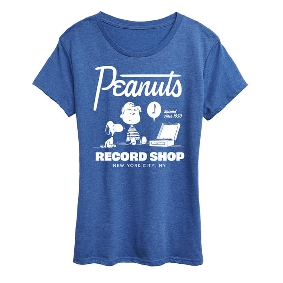 Peanuts - Record Shop - Women's Short Sleeve Graphic T-Shirt